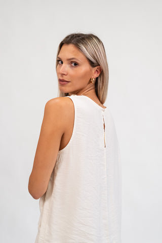 Blusa Smanicata panna|Colore:Panna
