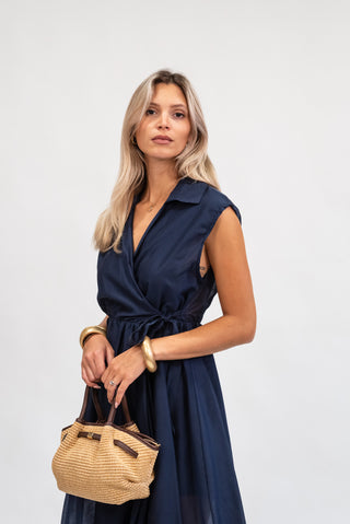 Abito Corto Portafoglio blu|Colore:Blu