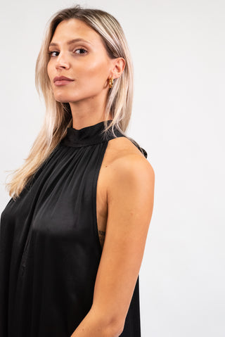 Abito Viscosa Halterneck Nero|Colore:Nero