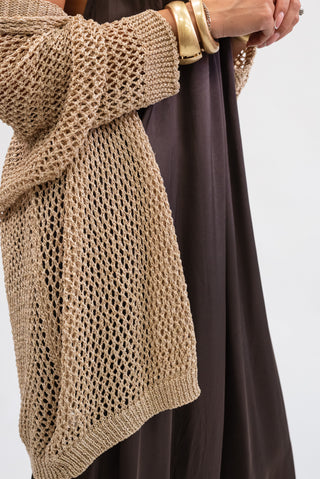 Cardigan Lurex oro|Colore:Oro