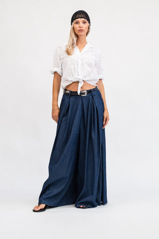 Camicia Sangallo Nodo bianco|Colore:Bianco