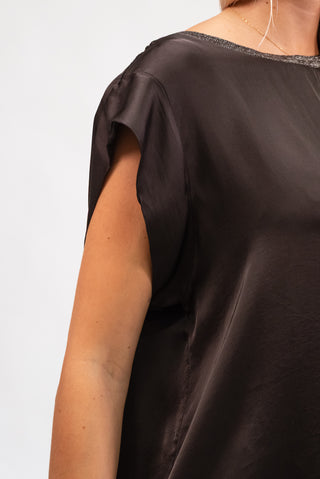 Blusa Viscosa Glitter moro|Colore:Moro
