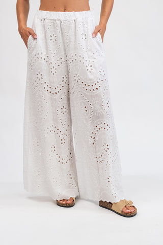 Pantalone Palazzo Sangallo Bianco|Colore:Bianco