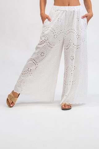 Pantalone Palazzo Sangallo Bianco|Colore:Bianco