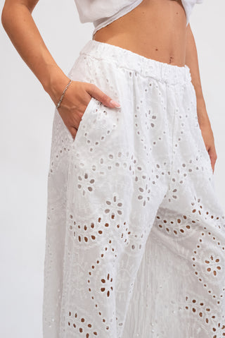 Pantalone Palazzo Sangallo Bianco|Colore:Bianco