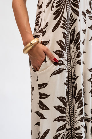 Tuta Foglie moro/beige|Colore:Moro/beige