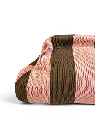 Clutch Righe in Maglia moro/rosa|Colore:Moro/rosa