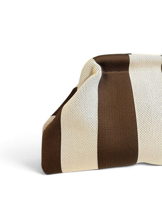 Clutch Righe in Maglia moro/beige|Colore:Moro/beige