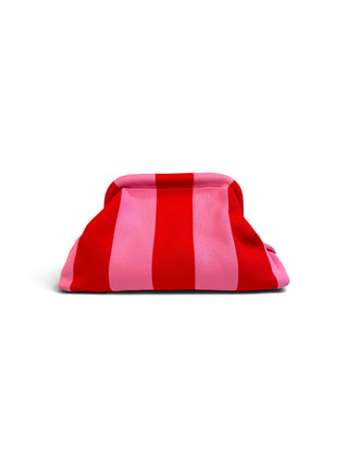 Clutch Righe in Maglia rosso/rosa|Colore:Rosso/rosa