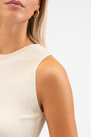 Canotta Basic Costine panna|Colore:Panna