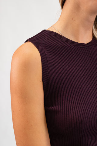 Canotta Basic Costine bordeux|Colore:Bordeux