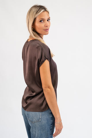 Maglia Viscosa Scollo V moro|Colore:Moro
