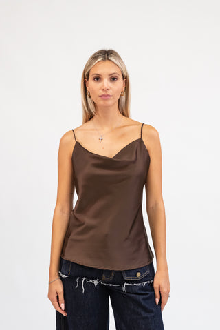 Top Raso moro|Colore:Moro