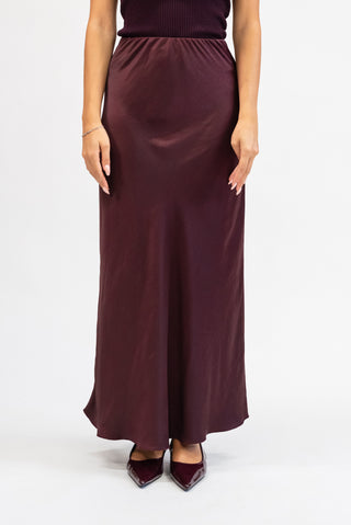 Gonna Lunga Raso bordeux|Colore:Bordeux