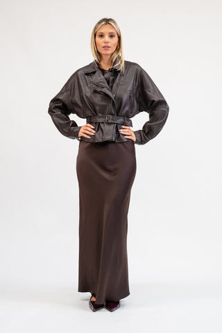 Gonna Lunga Raso moro|Colore:Moro