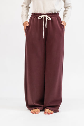 Pantalone Jogger Palazzo bordeux|Colore:Bordeux