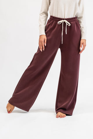 Pantalone Jogger Palazzo bordeux|Colore:Bordeux