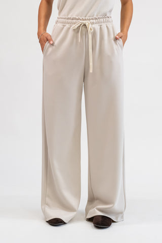 Pantalone Jogger Palazzo beige|Colore:Beige