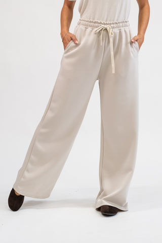 Pantalone Jogger Palazzo beige|Colore:Beige