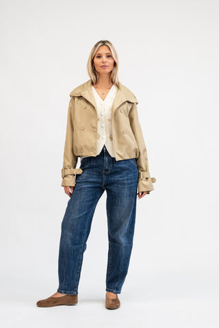 Trench Corto beige|Colore:Beige