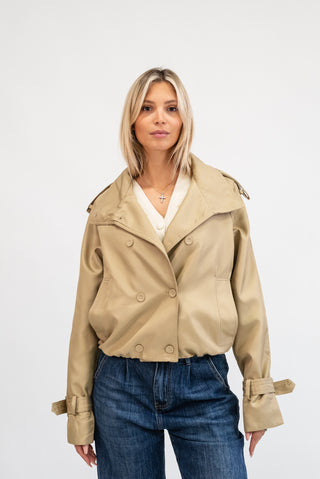 Trench Corto beige|Colore:Beige