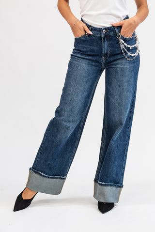 Jeans Wideleg Gioiello jeans|Colore:Jeans