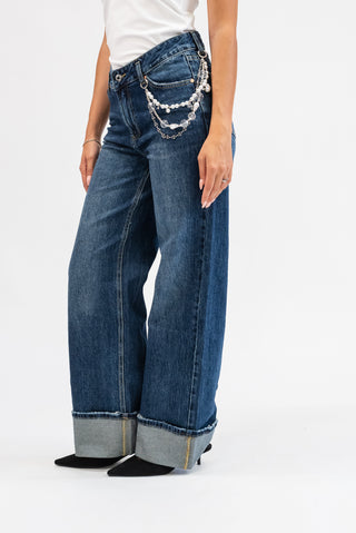 Jeans Wideleg Gioiello jeans|Colore:Jeans