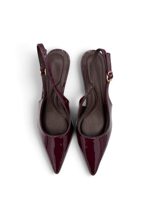 Slingback Vernice Kitten bordeux|Colore:Bordeux