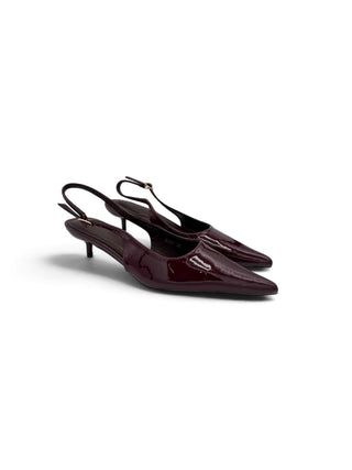 Slingback Vernice Kitten bordeux|Colore:Bordeux