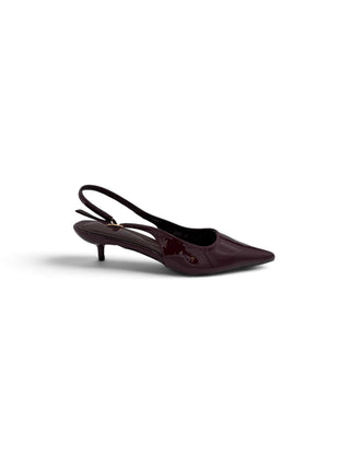 Slingback Vernice Kitten bordeux|Colore:Bordeux