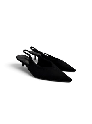 Slingback Suede Kitten nero|Colore:Nero