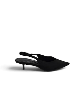 Slingback Suede Kitten nero|Colore:Nero
