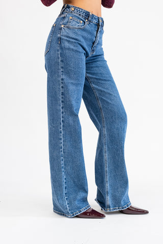Jeans Wideleg Borchie jeans|Colore:Jeans