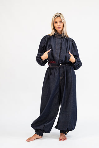 Giubbotto Denim Balloon blu scuro|Colore:Blu scuro
