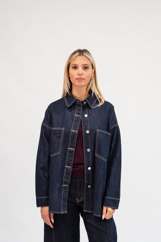 Camicia Denim  blu scuro|Colore:Blu scuro