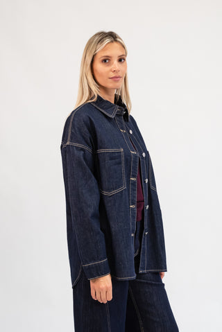 Camicia Denim  blu scuro|Colore:Blu scuro