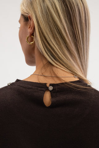 Maglia Collo Gioiello moro|Colore:Moro