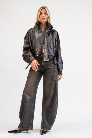 Jeans Barrel ruggine|Colore:Ruggine