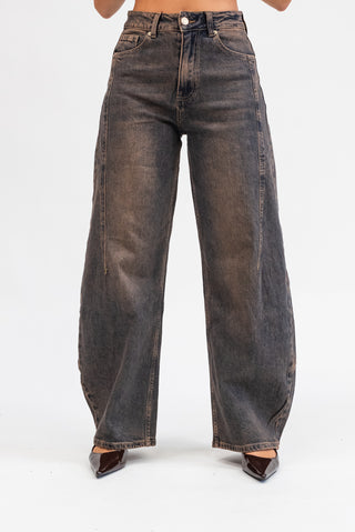 Jeans Barrel ruggine|Colore:Ruggine