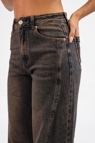 Jeans Barrel ruggine|Colore:Ruggine
