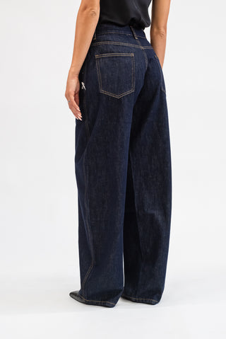 Jeans Wide Leg Tasche jeans|Colore:Jeans