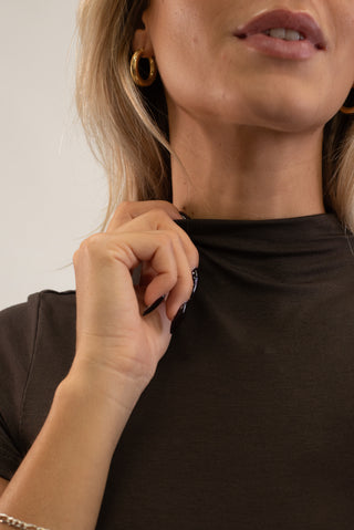 Maglia Mezza Manica Basic moro|Colore:Moro