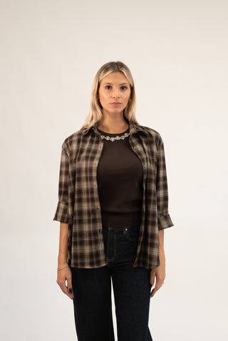 Camicia Quadri moro|Colore:Moro