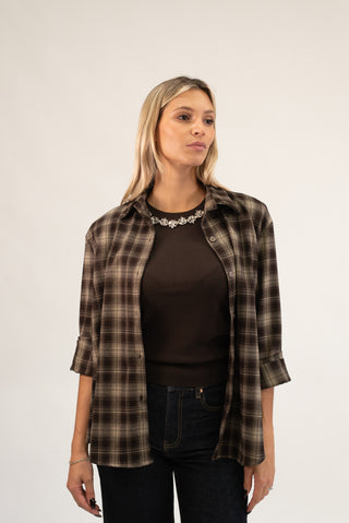 Camicia Quadri moro|Colore:Moro