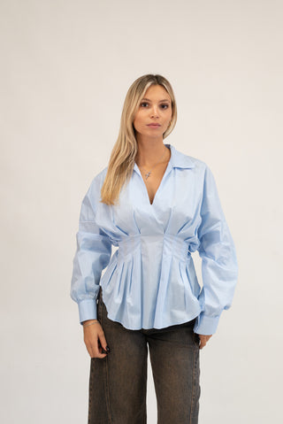 Camicia Fiocco celeste|Colore:Celeste