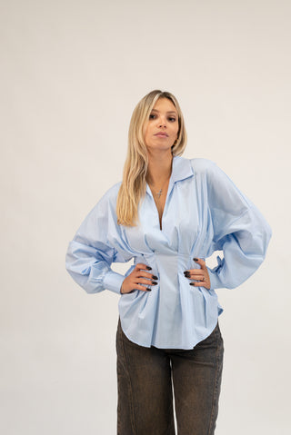 Camicia Fiocco celeste|Colore:Celeste