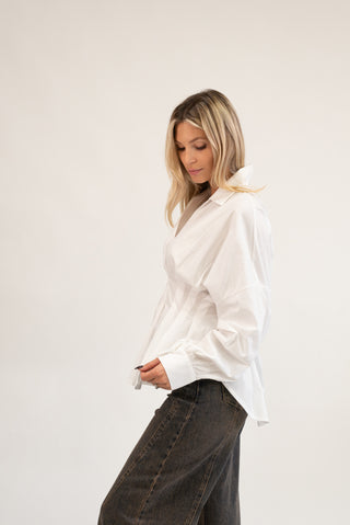 Camicia Fiocco bianco|Colore:Bianco