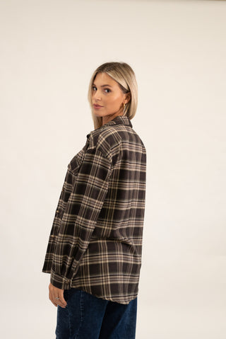 Camicia Quadri Tasche moro|Colore:Moro