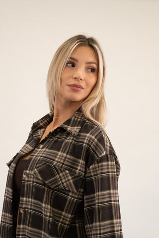 Camicia Quadri Tasche moro|Colore:Moro