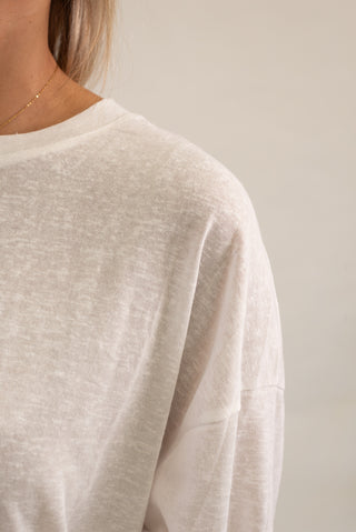 Maglia Over Cotone panna|Colore:Panna